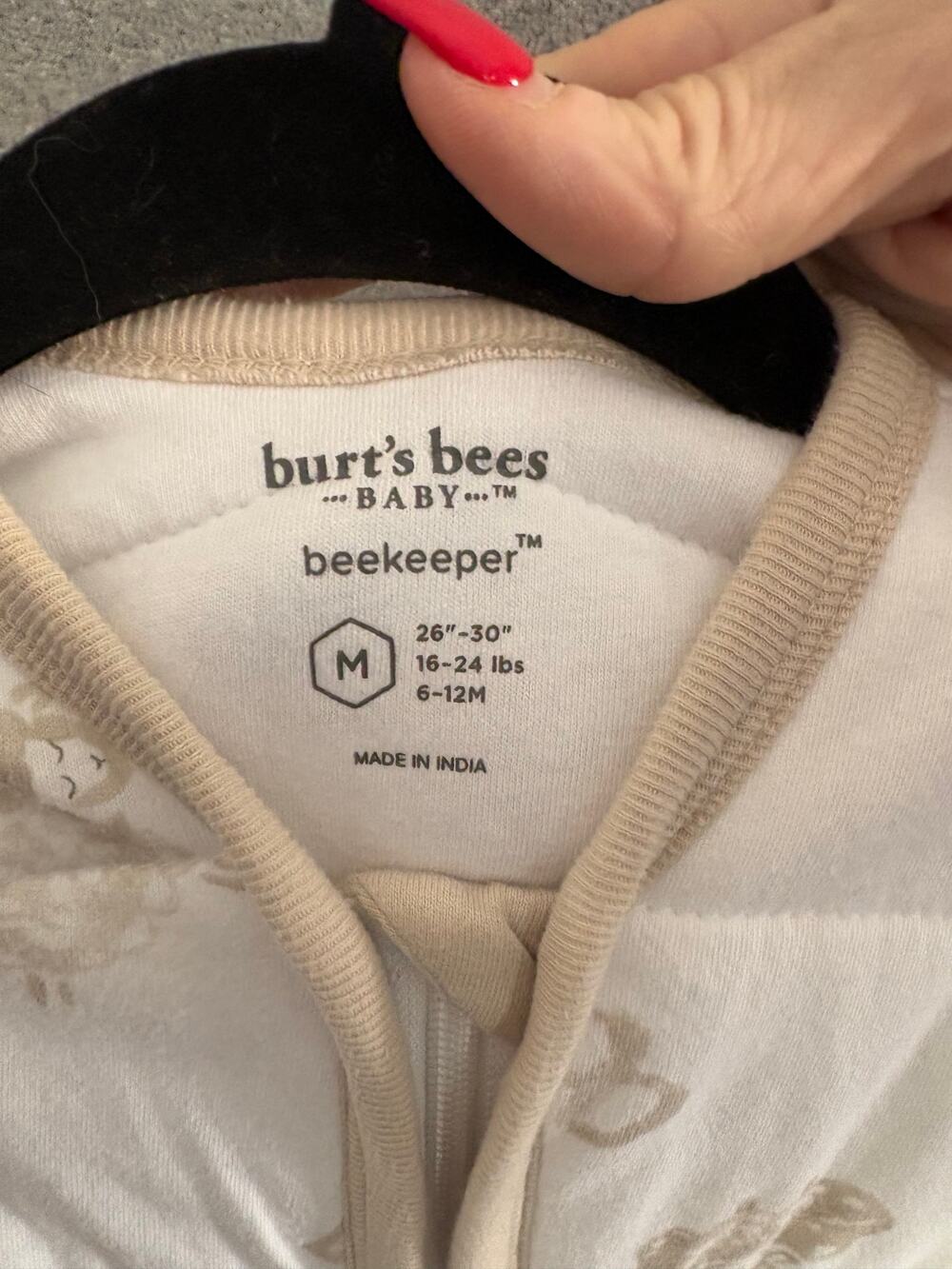 Burt’s Bees Baby Beekeeper Sleep Sack 6-12M Sheep Organic
